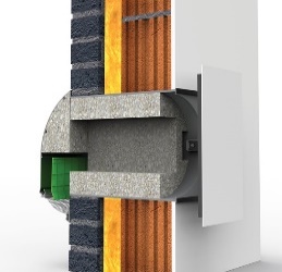 Ventilatierooster muur plaatsing