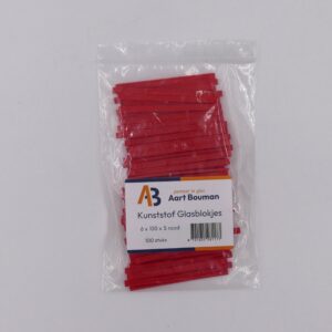 Glasblokjes 6x3 mm 100 stuks