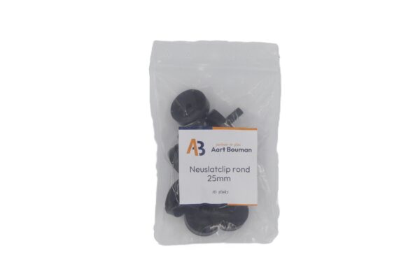Neuslatclip rond 25mm