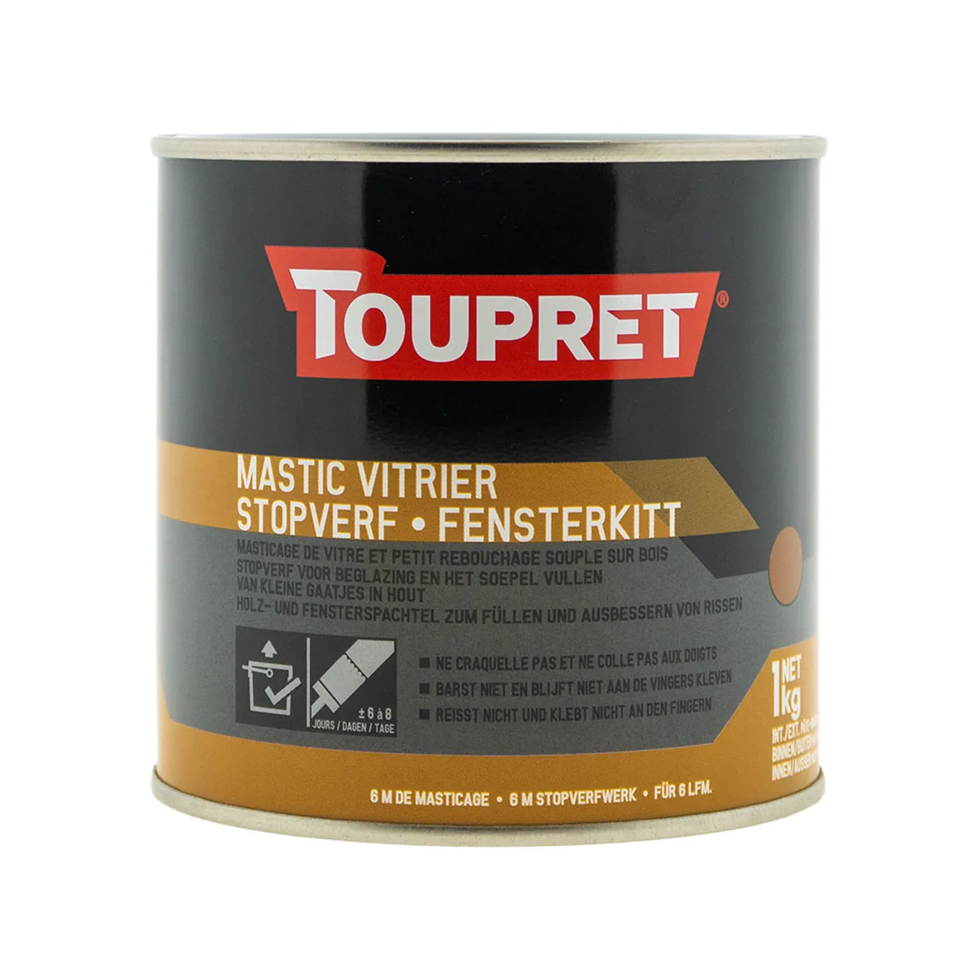 Toupret bruin 1kg