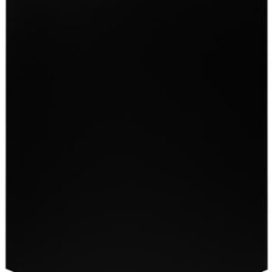 Vloerplaat staal 2MM - rechthoek met toog 100x80cm zwart