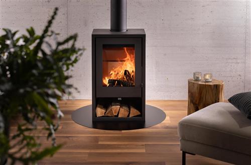 Vloerplaat staal 2MM - rond 90 cm zwart - Afbeelding 2