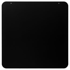 Vloerplaat staal 2MM - vierkant L60 x B60 cm zwart