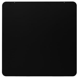 Vloerplaat staal 2MM - vierkant L80 x B80 cm zwart