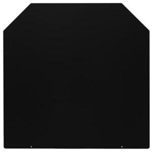 Vloerplaat staal 2MM - zeshoek 100x100cm zwart