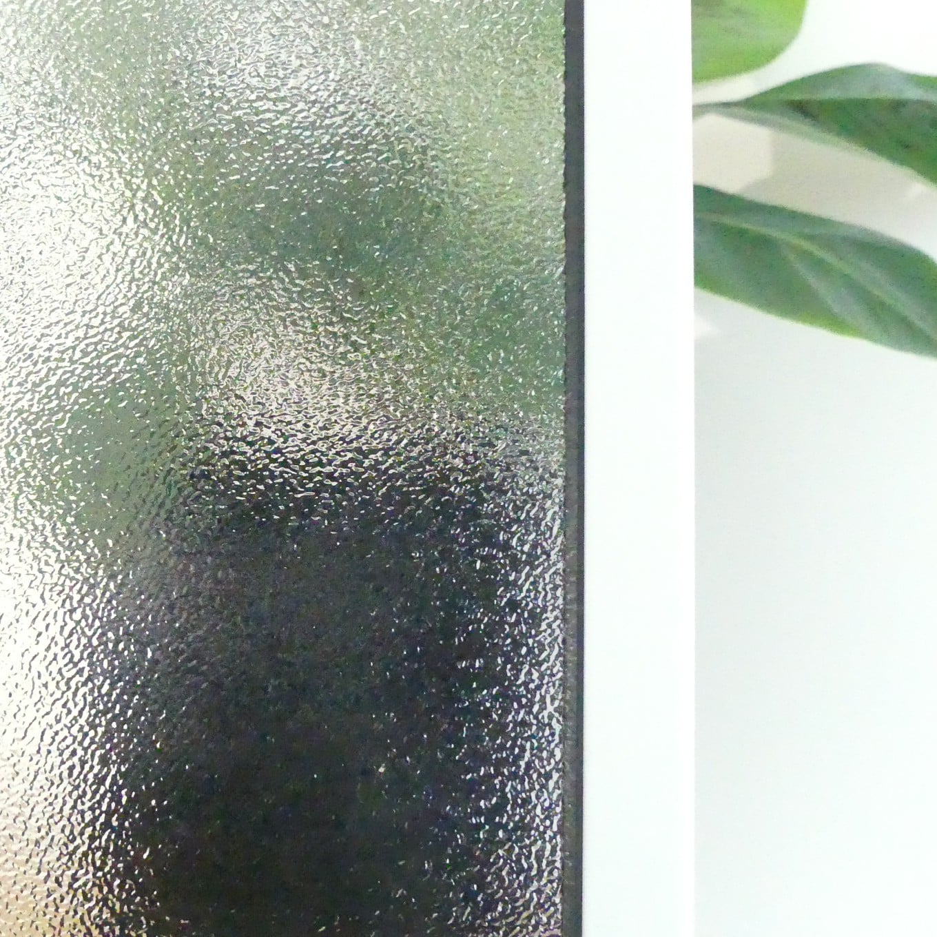 doorkijk van voorzetraam met crepi glas