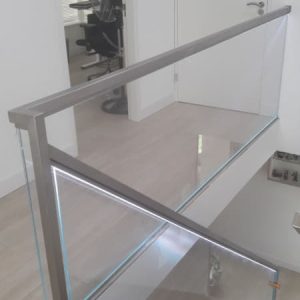 Balustrade met verlichting